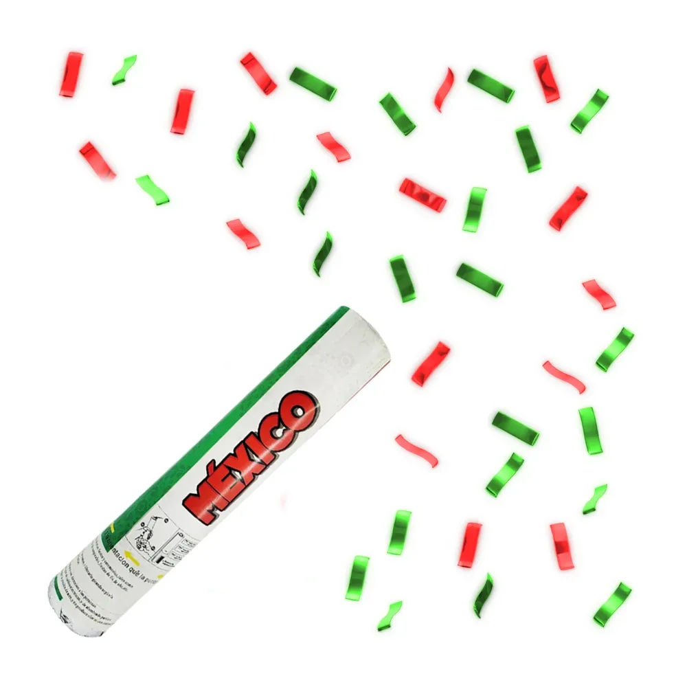 1pza Cañón bazuca lanza confetti con temática de fiesta mexicana, 28cm / isa-lp-1b