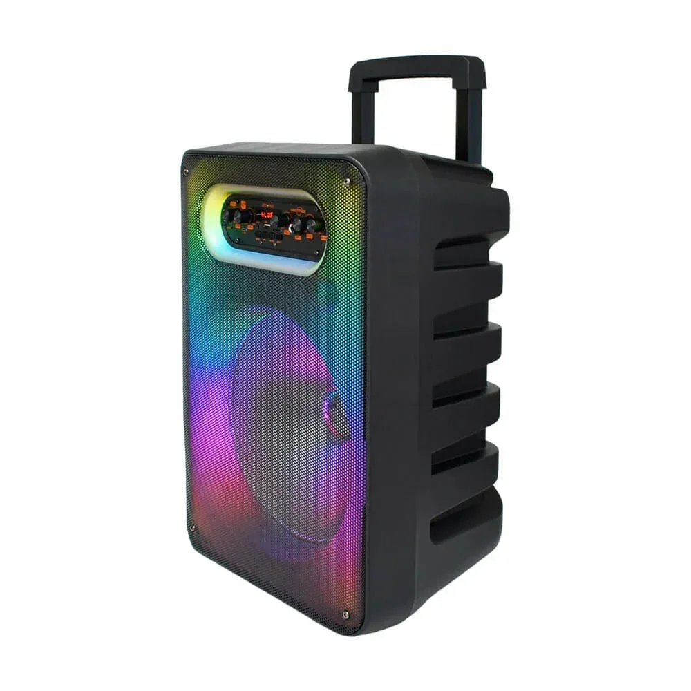 Bafle bocina bluetooth gratnice de 12 pulgadas con micrófono, luz rgb, control remoto y pantalla digital / gts-1593