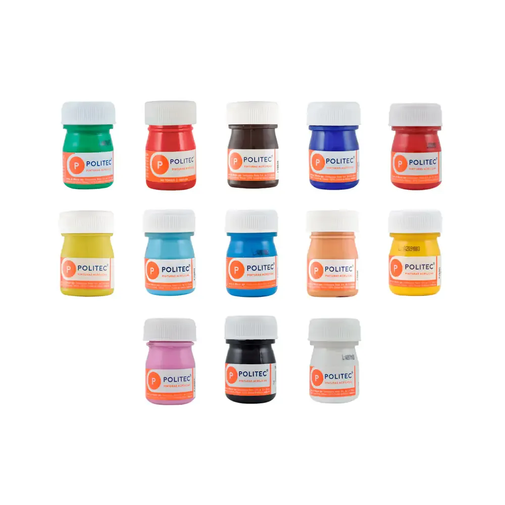1pza Pintura acrílica indeleble politec de 20ml, variedad de colores / p220224 / 2236