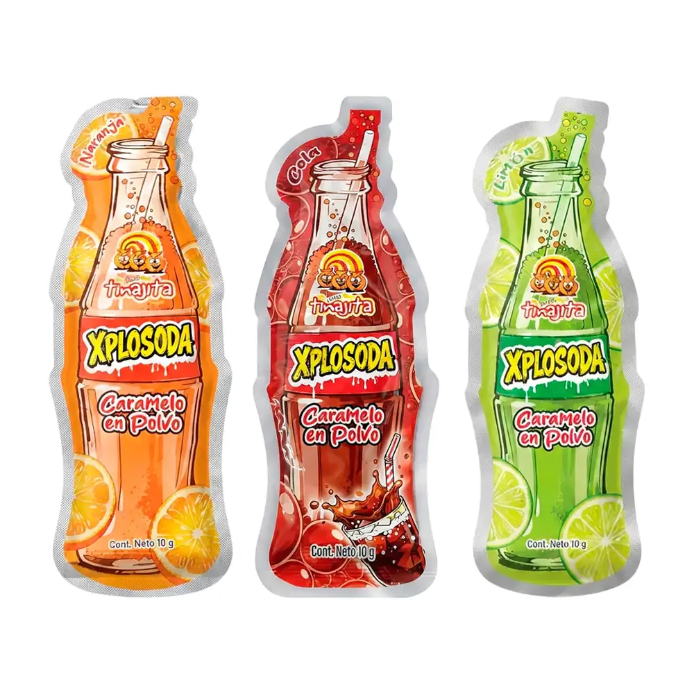 1pza Xplosoda tinajita caramelo en polvo variedad de sabores 10g / 537614