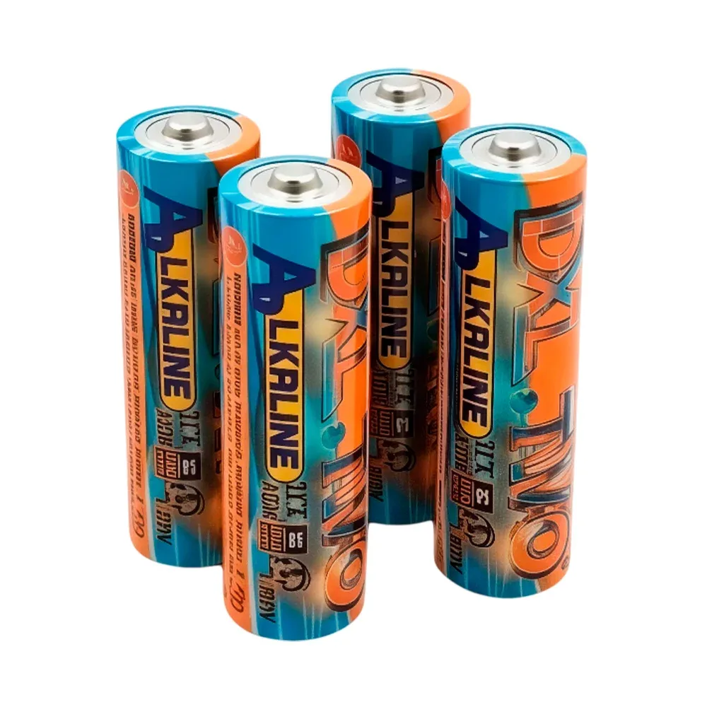 Blíster con 4 pilas alcalinas dxl two AAA, lr03, 1.5v / dc-80
