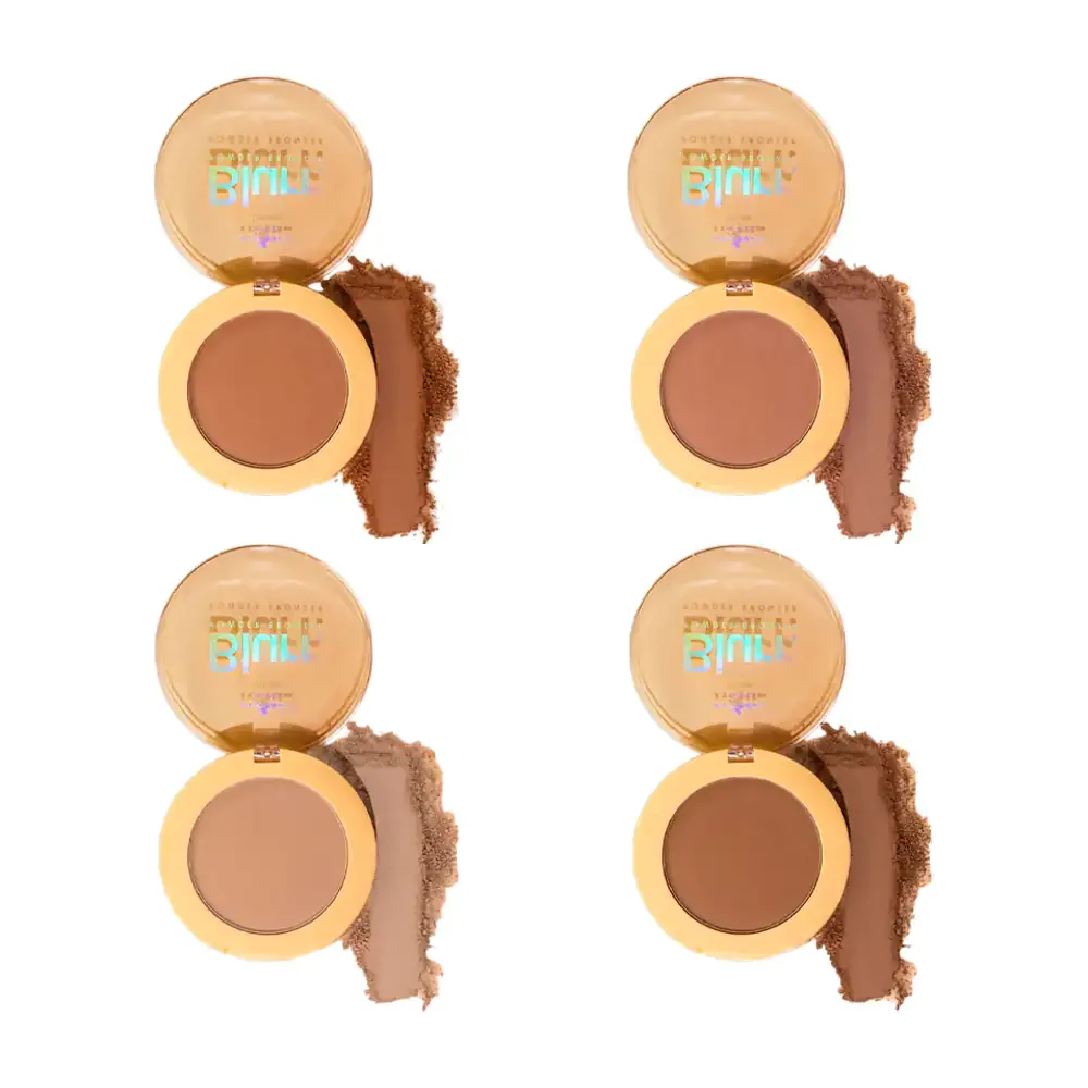1pza polvo bronceador italia deluxe, cobertura alta, 7g, variedad de tonos