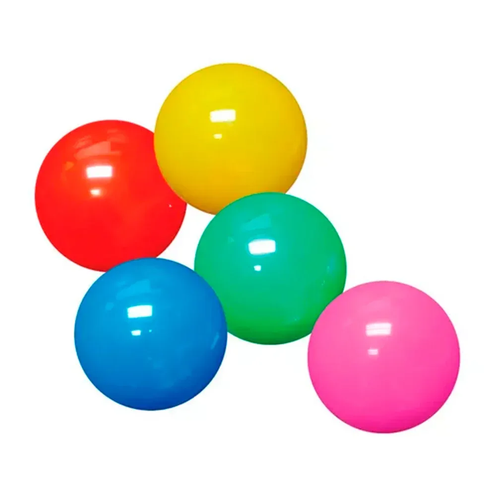 1pza Pelota desinflada de látex lisa infantil, variedad de colores metálicos / y-010-38