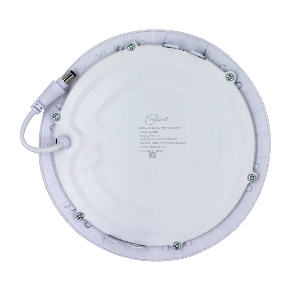 Lámpara / luminario led circular maigoo para empotrar de 12w-6500k, 17cm / mg01504