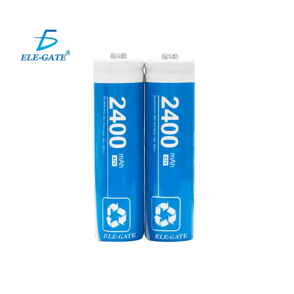 Blíster con 2 pilas batería ele-gate de litio recargable 2200-2400mah