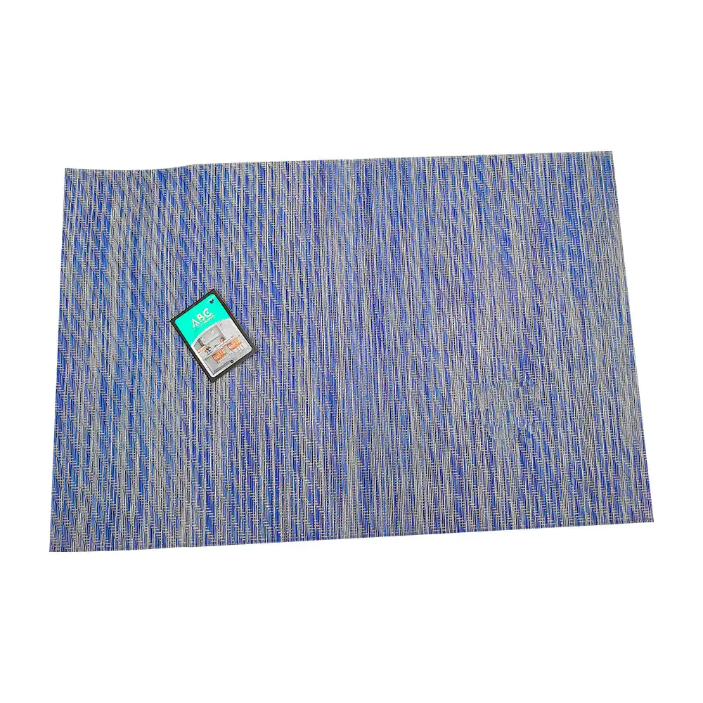 1pza mantel individual para mesa con diseño tejido en color azul, 30x45cm / 422419
