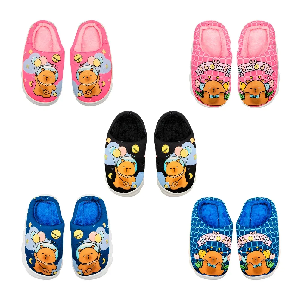 Pantuflas infantiles con estampado de oso tierno, variedad modelo, talla y color