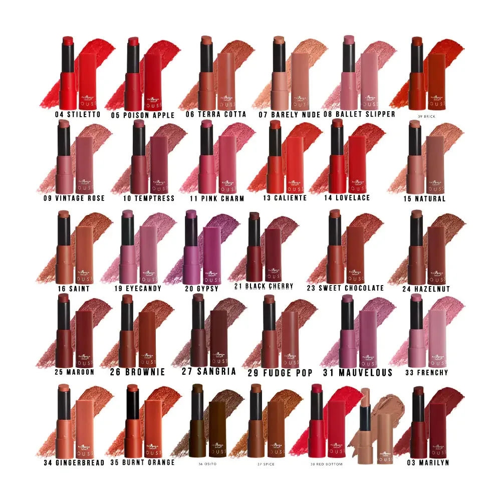 1pza lipstick italia mousse matte, 3g, variedad de tonos / 191146
