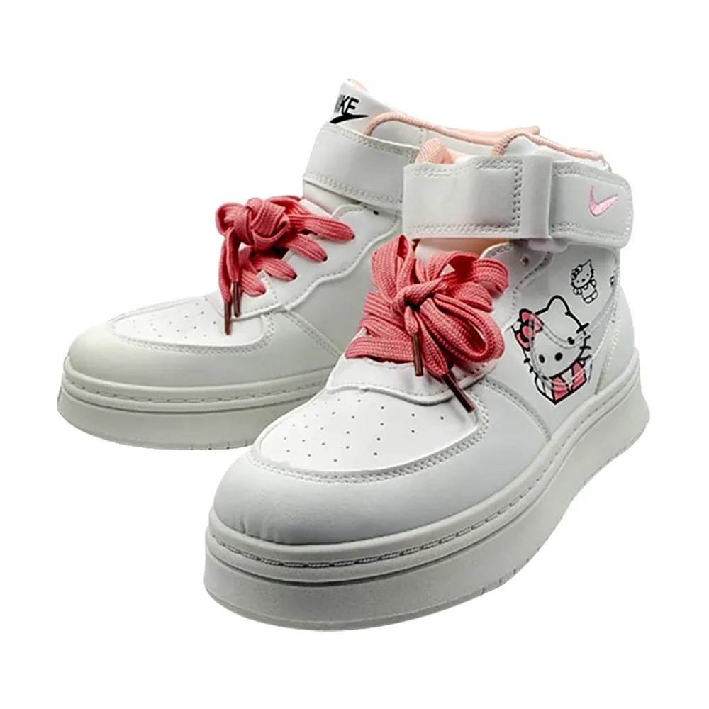 Par de tenis estilo botín con diseño de personajes de hello kitty, variedad de diseños
