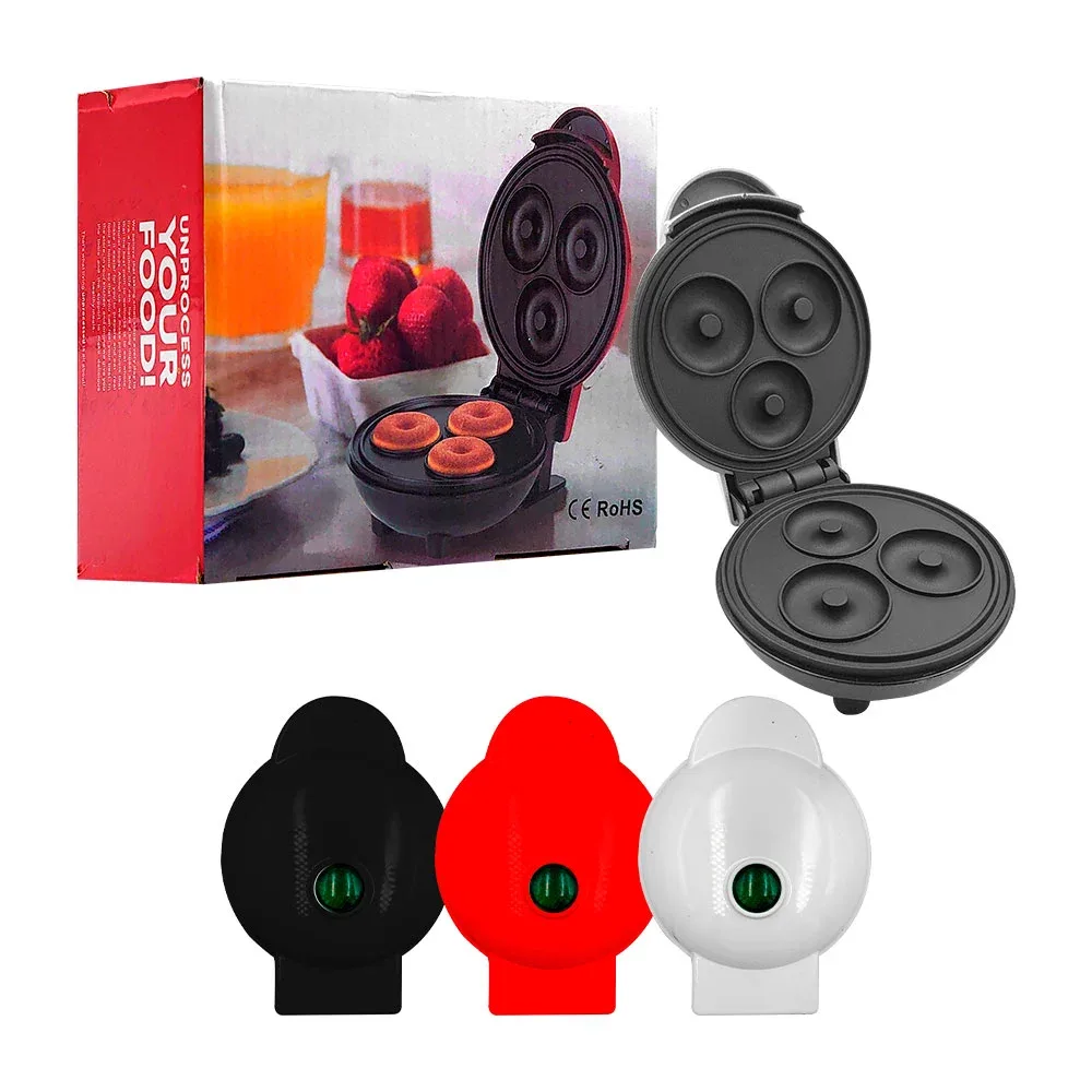Máquina exprés de 4´ con 3 espacios para hacer mini donas, 350w / 15740