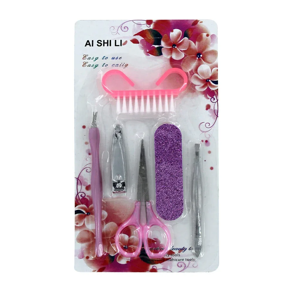 Set 6pzas para manicura ai shi li, variedad de colores t071