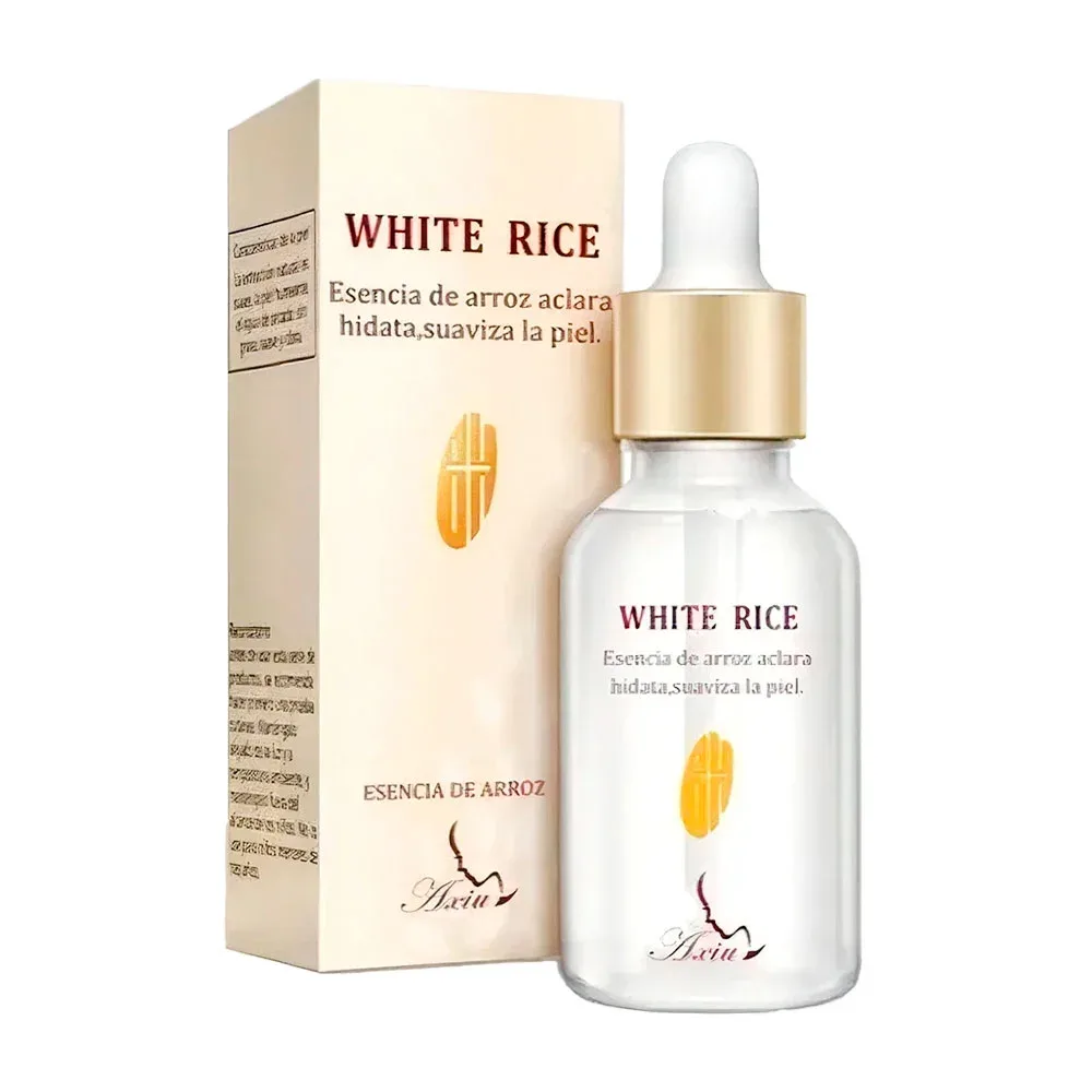 Esencia de arroz facial para aclarar, suavizar e hidratar la piel, 15ml / h111