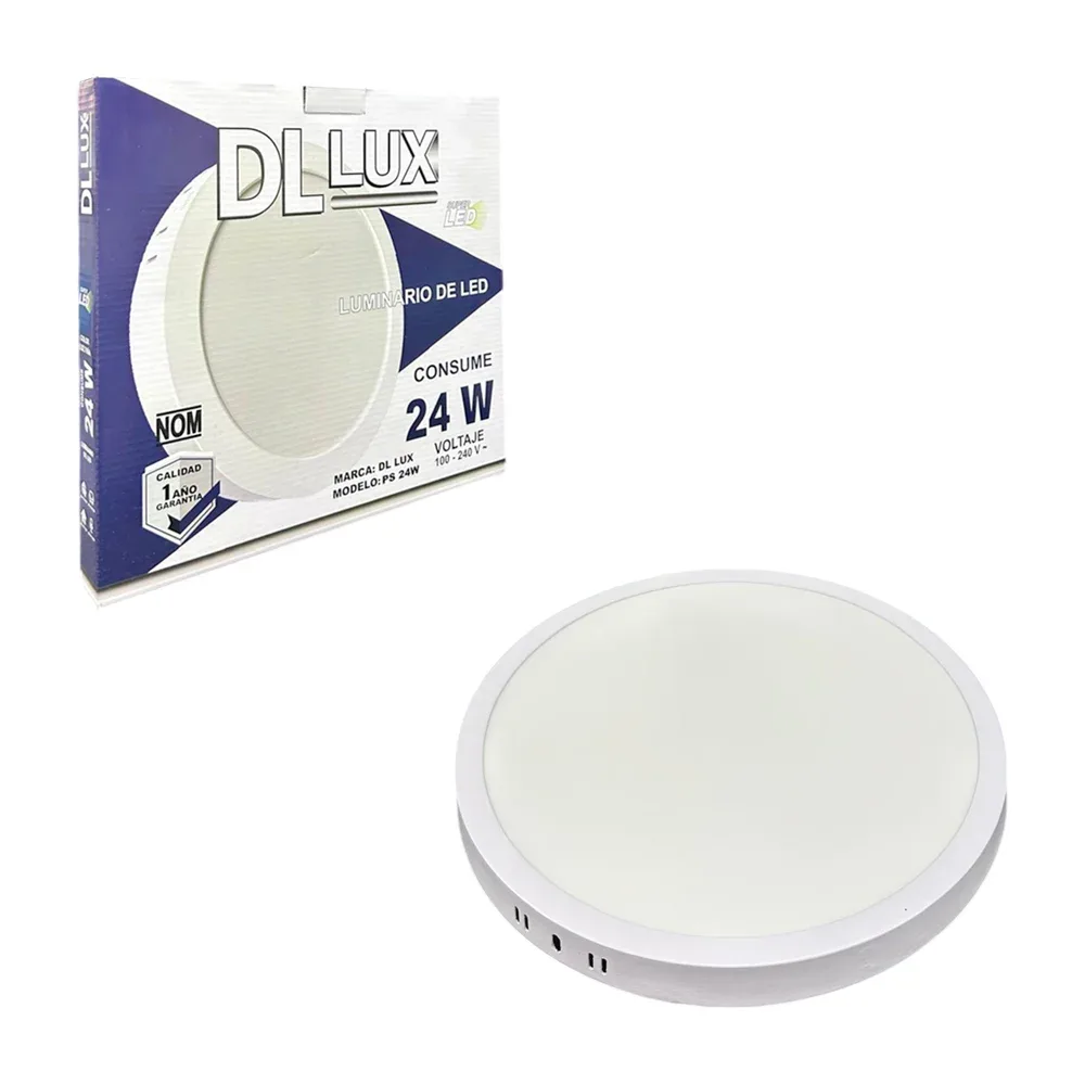 Lámpara plafón de sobreponer para interiores de 24w con luz fria / ps-24w