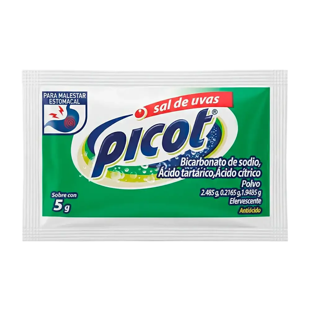 1pza Sobre sal de uvas picot para malestar estomacal, 5g / 941930