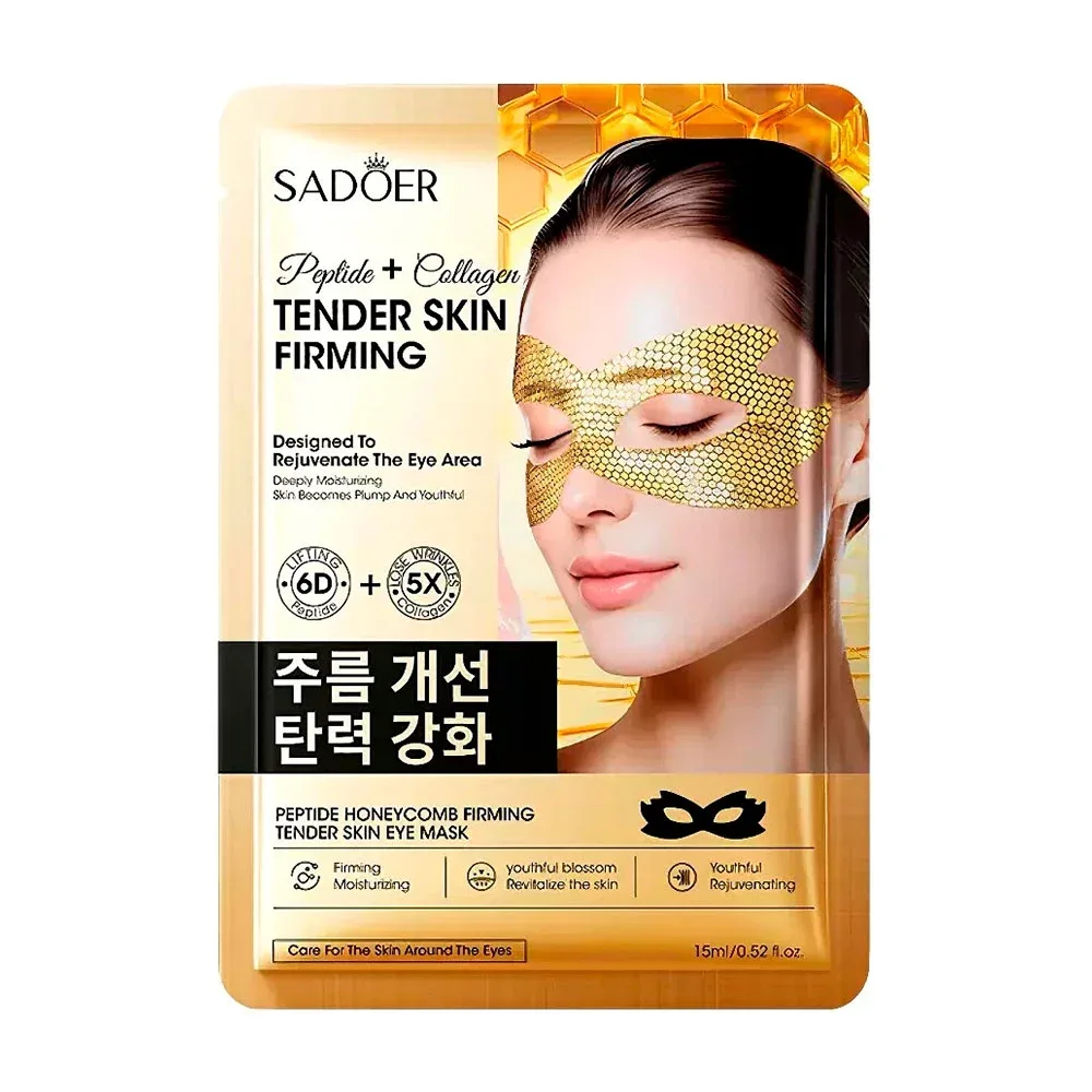 Mascarilla hidratante en antifaz con péptidos y colágeno para rejuvenecer