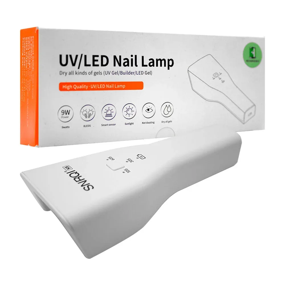 Mini lámpara uv para uñas, recargable / bjd3001