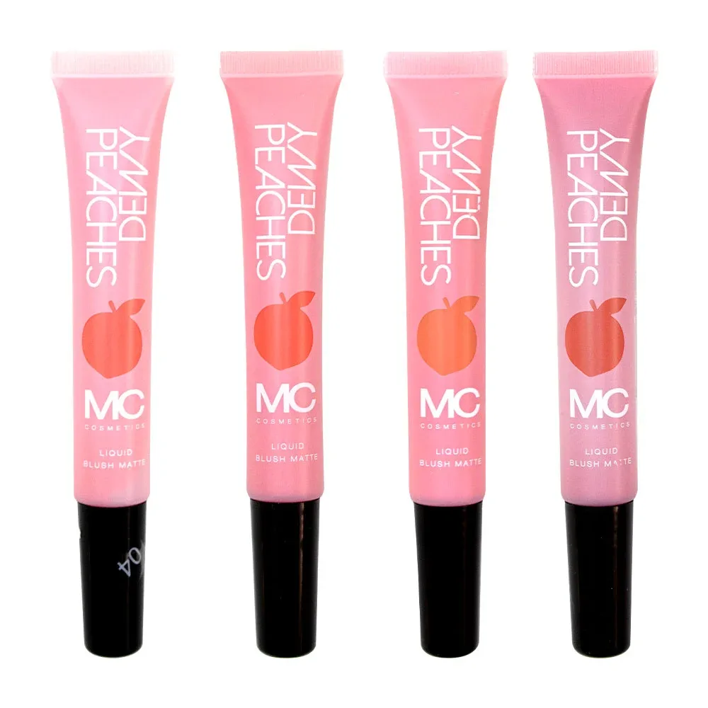 1pza Rubor líquido mc cosmetics en tono matte, 12ml, variedad de tonos / dewy peaches / hb103156