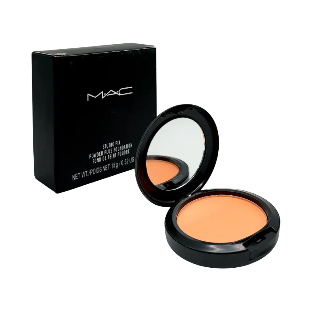 Polvo compacto mac con esponja aplicadora 15g, variedad de tonos / aaa17