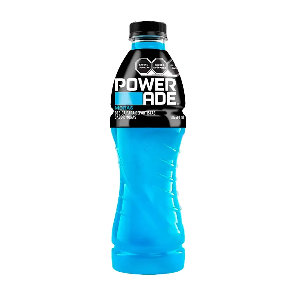 Bebida hidratante powerade sabor moras, 600ml / power.m