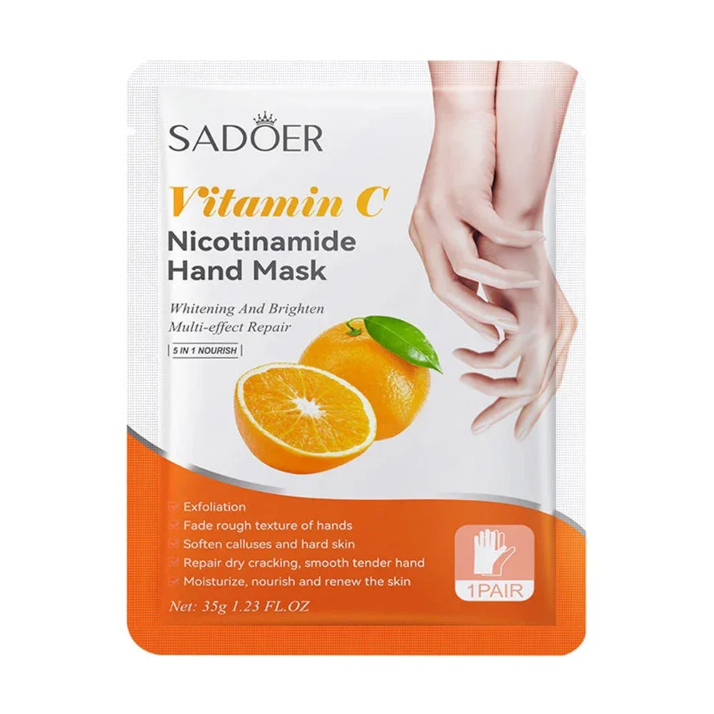 Mascarillas para las manos con vitamina c y nicotinamida para blanquear la piel