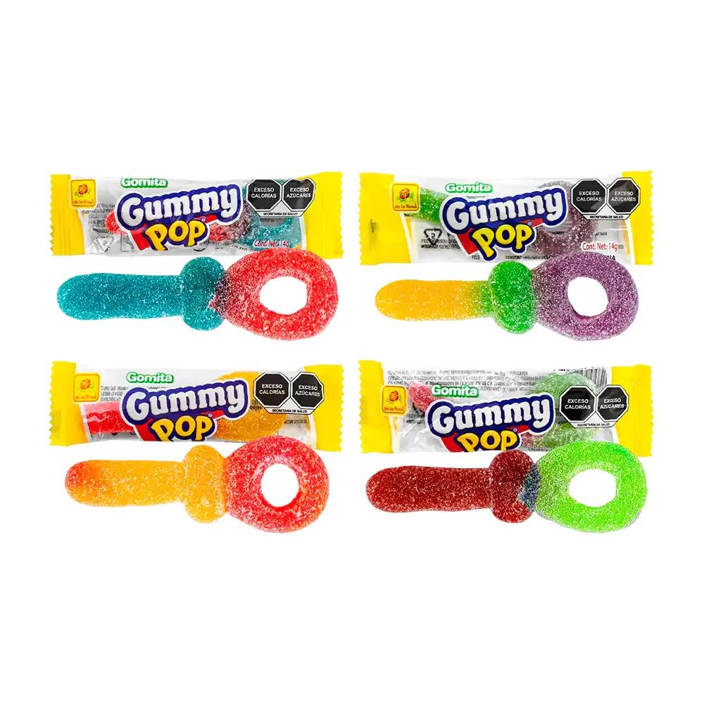 1pza gomita en forma de llave con azúcar, gummy pop, 13g / 007849