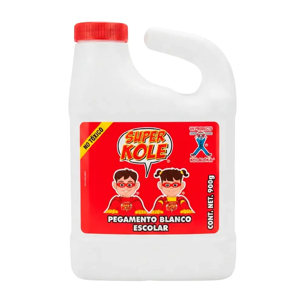 Pegamento liquido blanco super kole de 900g con asa
