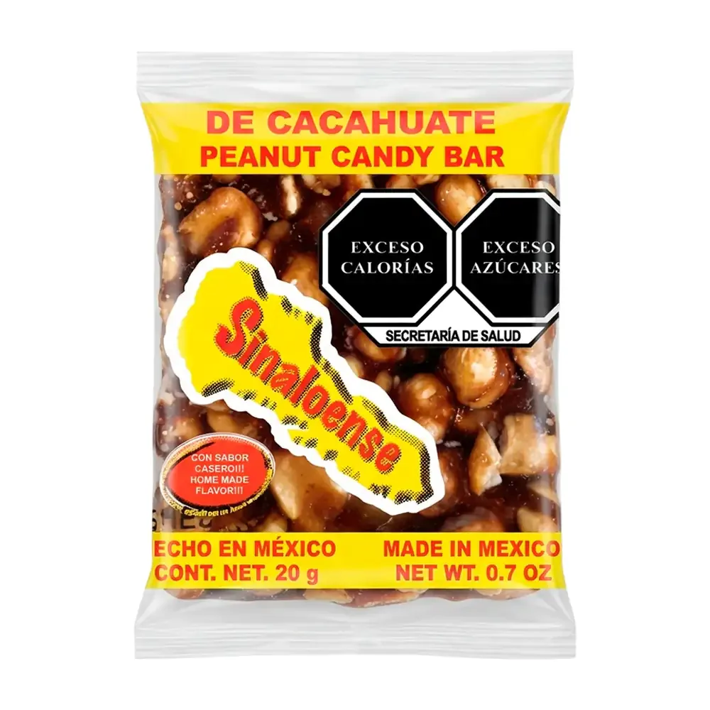 1pza palanqueta chica sinaloense, pepitoria de cacahuate, 20g