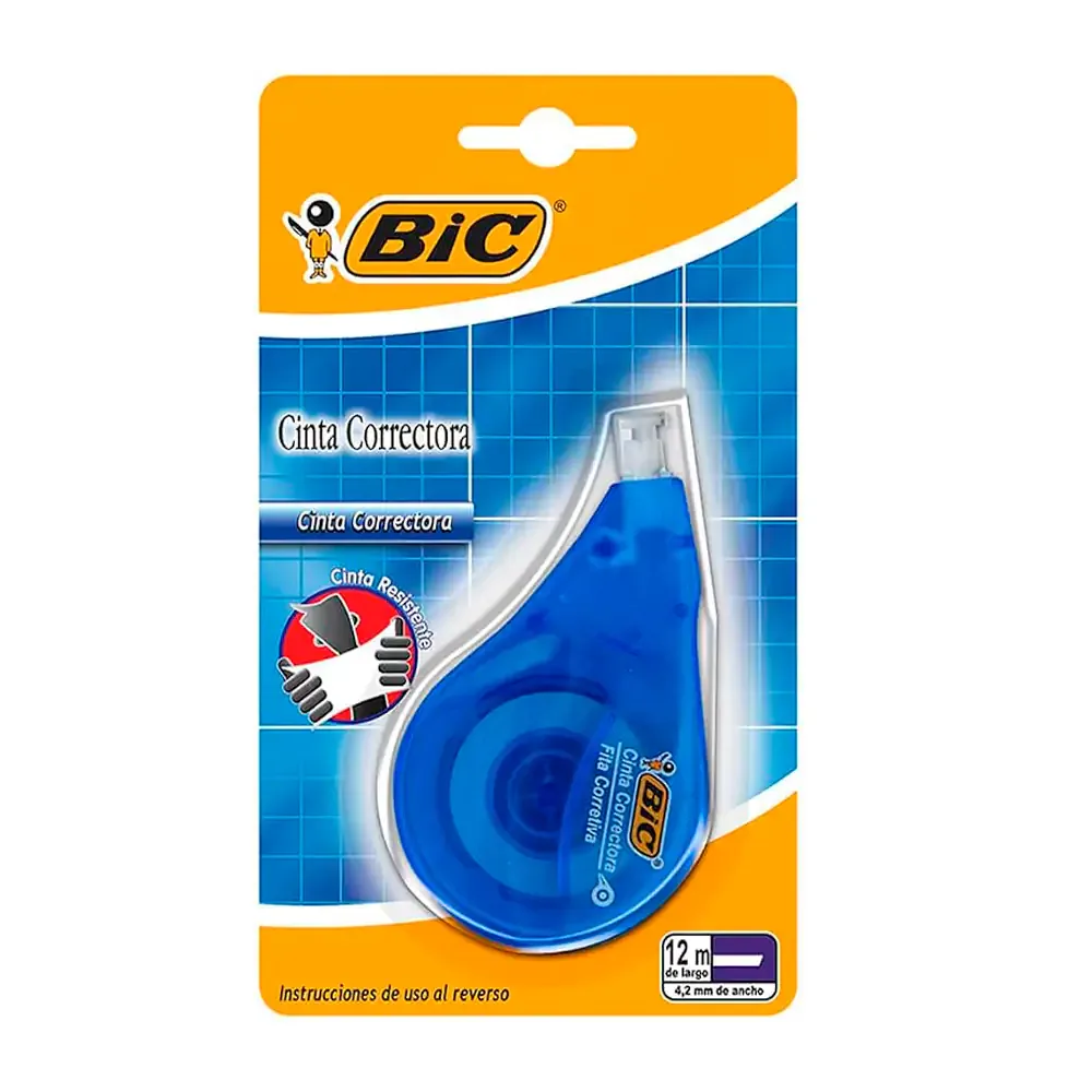 Corrector bic en cinta de 12mts de largo y 4.2mm de ancho / 505230 / 20351